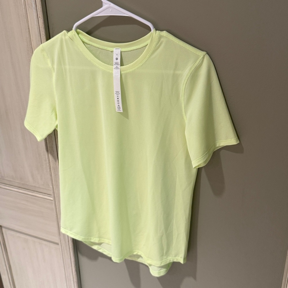 lululemon athletica Bright Yellow Short Sleeve Tee